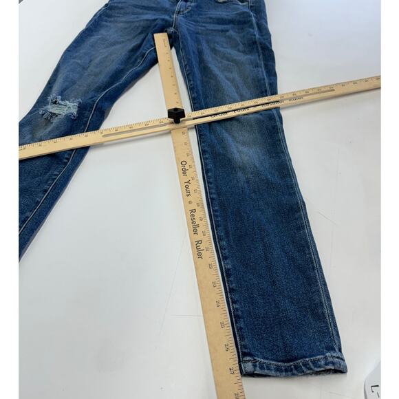Joes Jeans Womens 27 Blue The Icon Mid Rise Skinny Ankle Denim Distressed Cotton - Picture 8 of 8